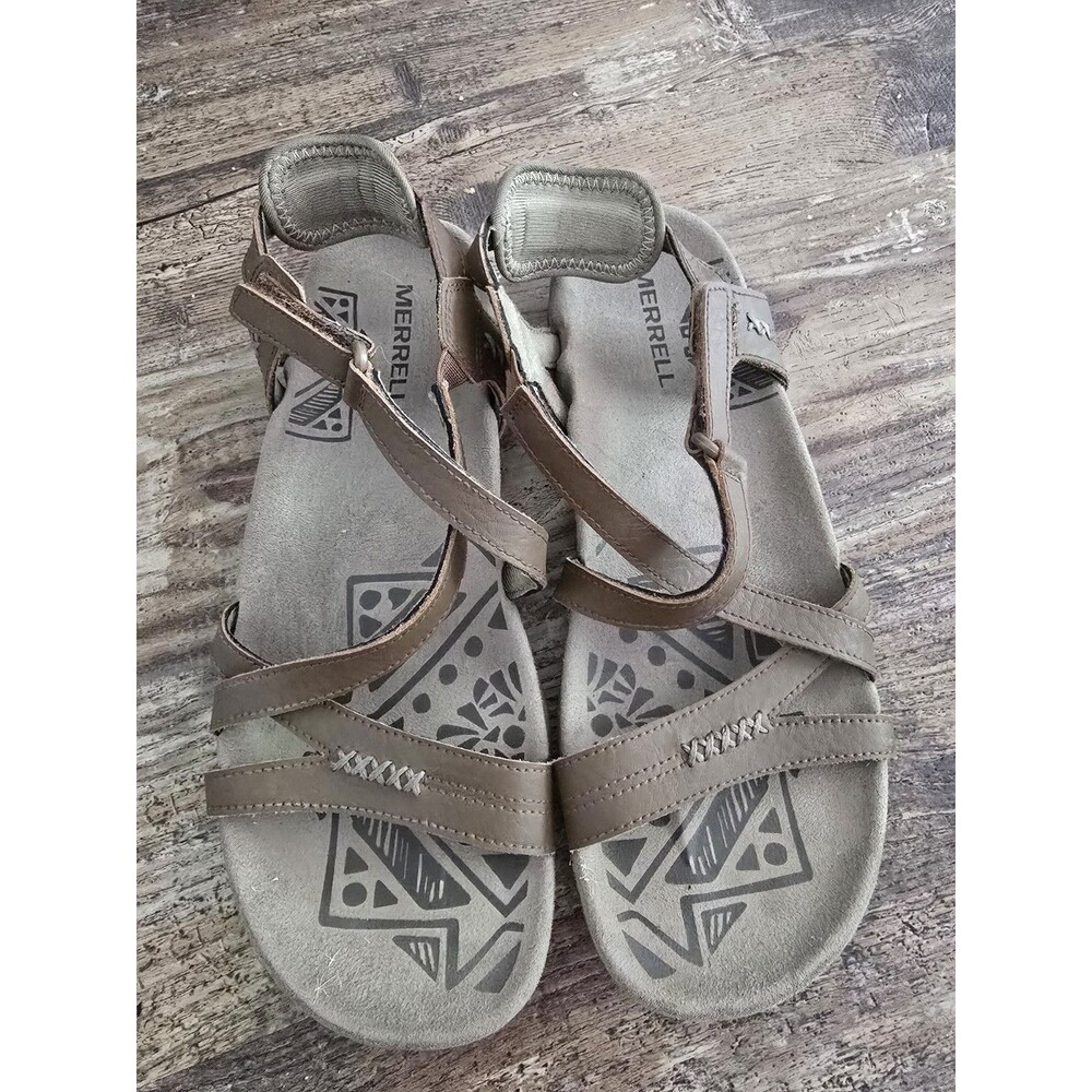 Merrell Dark Earth Women's Performance Sandals Size 7 US | Strappy Hiking...
